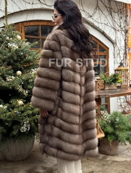 Манто из меха куницы - фото 4