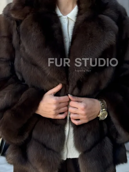 Полушубок из соболя - фото 1