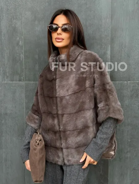 Куртка - кофта норковая на молнии - фото 3