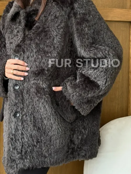 Шуба из овчины - натуральная - фото 1