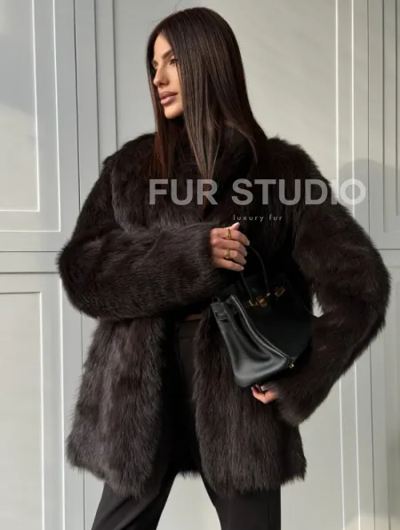 Женская дубленка из тосканы - фото 6