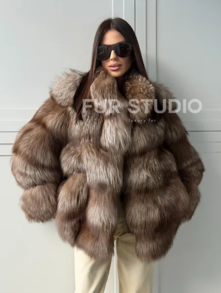 Полушубок из финской лисы - фото 6