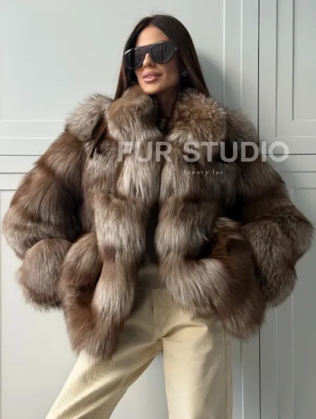 Полушубок из финской лисы - фото 0