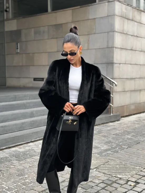 Модная шуба из меха норки Saga furs - фото 7