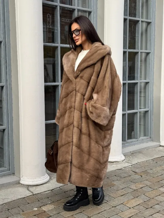 Норковая шуба из аукционной норки -  style 