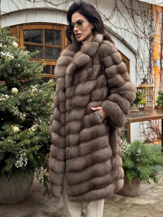 Манто из меха куницы - фото 5