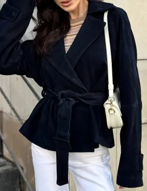 Модная куртка из замшевой кожи - фото 2