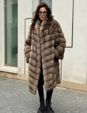 Шуба из натуральной куницы - фото 6