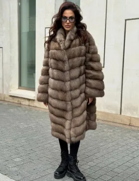 Шуба из натуральной куницы - фото 4