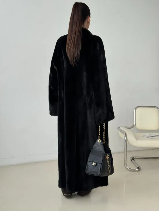 Длинная норковая шуба BLACKGLAMA - фото 6