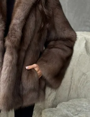Шуба из меха куницы PREMIUM - фото 3