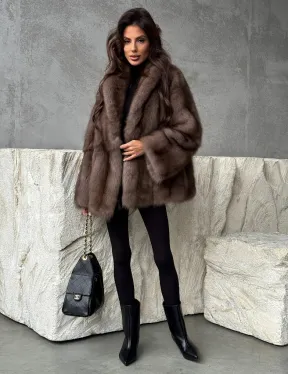 Шуба из меха куницы PREMIUM - фото 4