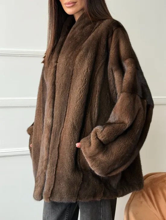 Модный норковый жакет из аукционного меха SAGA FURS - фото 3