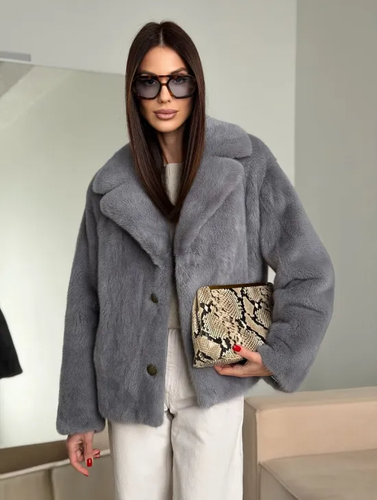 Короткая норковая шуба автоледи - фото 6