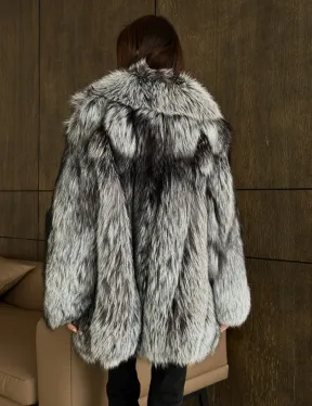 Женская шуба из чернобурки - фото 9