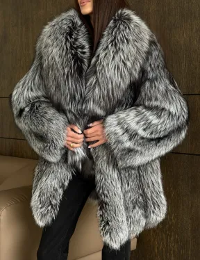Женская шуба из чернобурки - фото 5