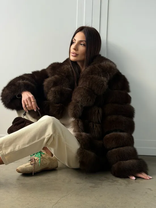 Полушубок из песца 