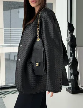 Женский пиджак из натуральной кожи - фото 3