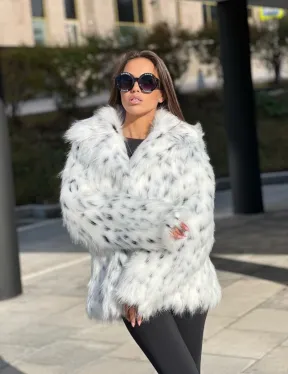 Полушубок из экомеха - фото 1