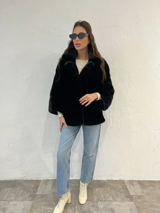 Короткая шуба - автоледи из меха аукционной норки - фото 6