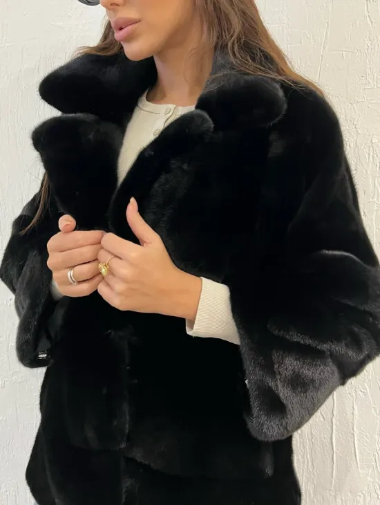 Короткая шуба - автоледи из меха аукционной норки - фото 1
